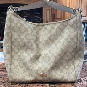 Coach Tan Signature Shoulder Bag